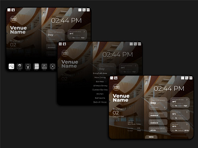 Venue BMS UI Design app design commercial automation gui icons smart home ui uix user interface venue
