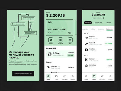 Banking App app bank banking dashboard design finance mobile app ui ux