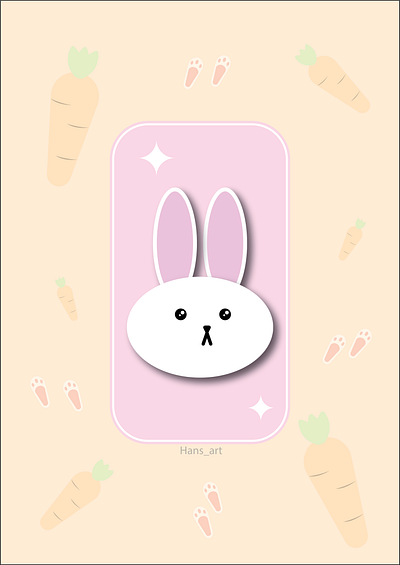 Cute Rabbit design graphic design illustration vector