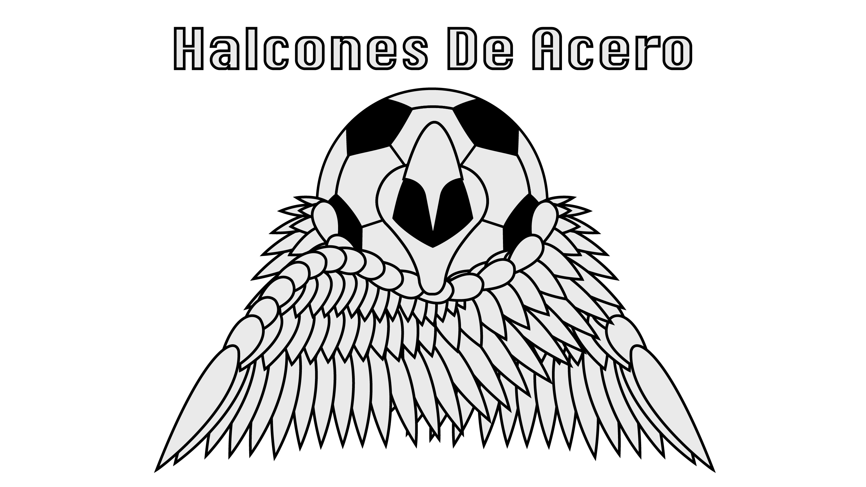 Logo for Soccer team: Halcones de Acero branding graphic design illustration logo vector
