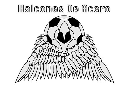 Logo for Soccer team: Halcones de Acero branding graphic design illustration logo vector