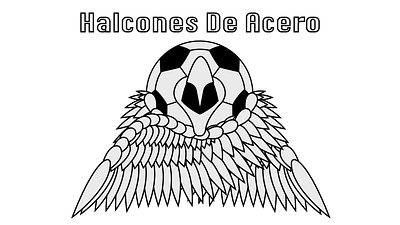 Logo for Soccer team: Halcones de Acero branding graphic design illustration logo vector