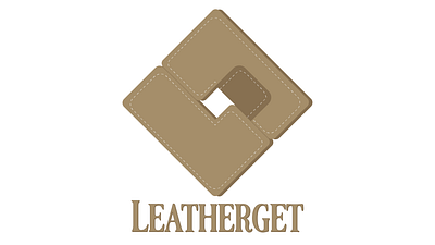 Logo for Leather shop: Leatherget branding graphic design illustration logo vector