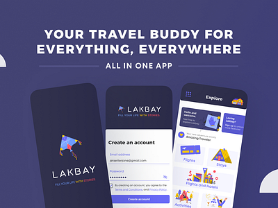 LAKBAY: A Conceptual Travel Buddy App booking app design mobile app travel app travel buddy app ui ux