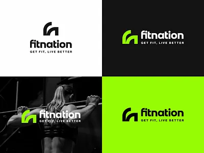 Fitnation - Logo Branding for Gym Business brand brand agency brand guidelines brand identity branding branding and identity collateral design graphic design gym identity logo logo design logo designer logo modern logodesign logos sports typography visual identity