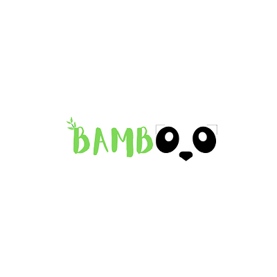 Panda Logo for Bamboo branding graphic design logo