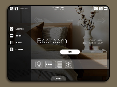 Smart Home App Design app design automation gui icons ipad ipad app smart home ui uix