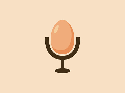 Egg Podcast Logo audio logo brand brand identity branding design egg egg logo food logo graphic design identity illustration logo logos mic logo podcast logo simple logo vector
