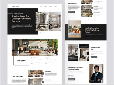 TheBear.Studio - Company Profile company design company desin web company landing page company profile company profile landing page company profile web landing page ui web design