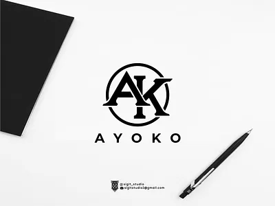 AYOKO monogram logo concept app logo beauty logo brand branding design graphic design icon illustration lettering logo logo design logo ideas logo inspiration logos logotype luxurylogo monogram typography united states vector