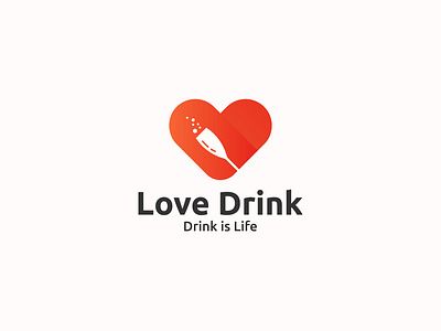 Love Drink | Food Love | Love wine Logo design alcohol bar branding cafe chef dating logo drink love food love food love logo graphic design juice logo logo design love drink love drink logo love logo modern love logo red love wine wine love