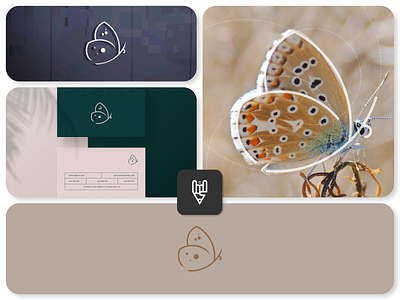 Butterfly Logo Design app branding design flat golden ratio graphic design grid logo icon illustration line art logo ui vector