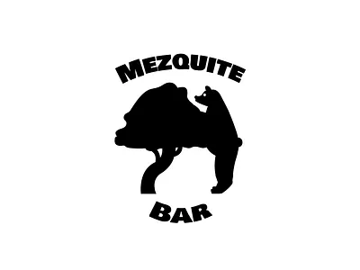 Logo for local bar: Mezquite Bar branding graphic design illustration logo vector