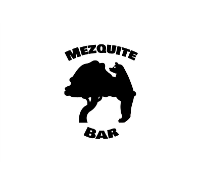 Logo for local bar: Mezquite Bar branding graphic design illustration logo vector