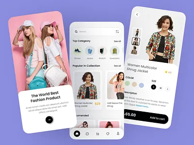 Fashion E-commerce Mobile App app design design ecommerce app fashion fashion app design illustration ios logo mobile app mobile app design mobileapp online shop onlineshop shop shopping app ui ui design uiux ux ux design