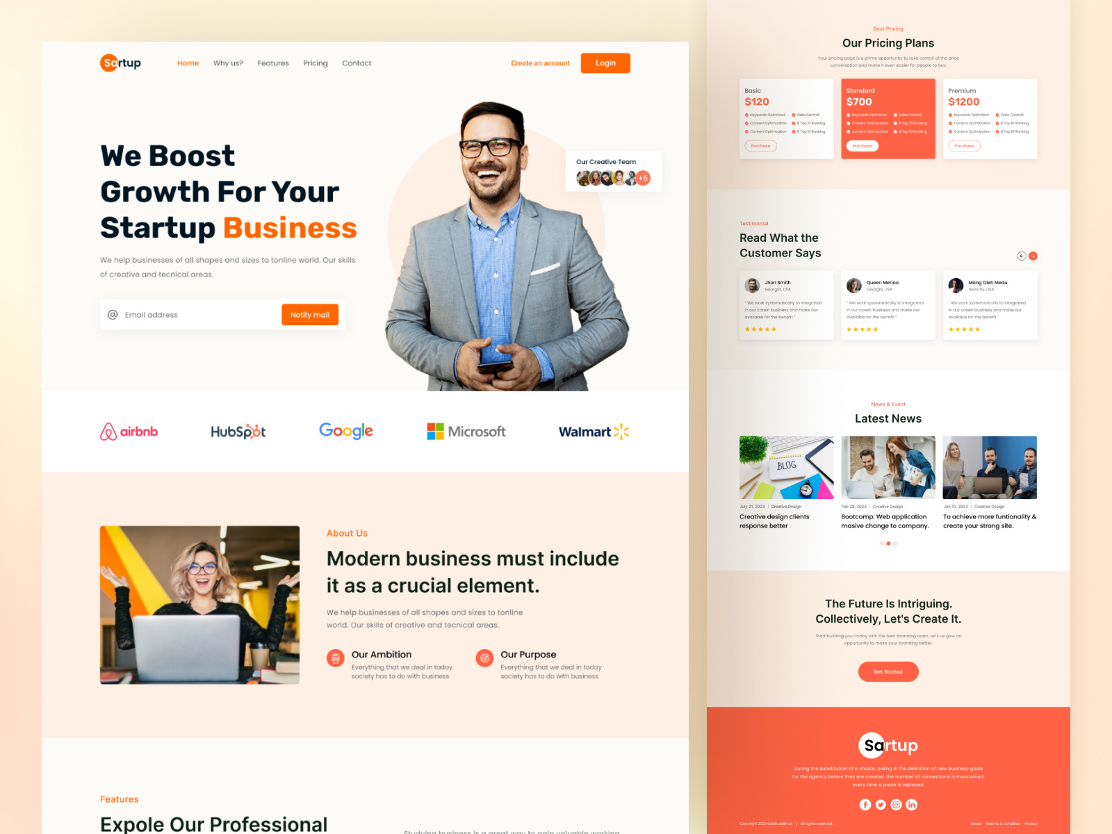 Grow Your Business Agency Landing Page business company creative agency design studio digital digital agency digital marketing grow grow your agency homepage landing page minimal modern promotion startup ui ui design ux web design website design