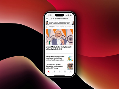 App redesign - Times of India mobileapp news newspaper sketch timesofindia ui uiux