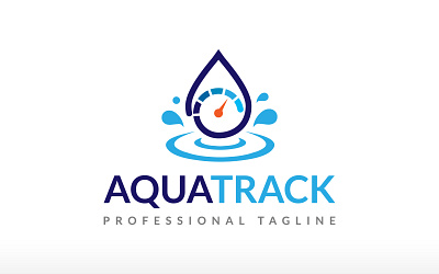 Aqua Supervision Water Track Logo Design energy monitor plumber track water water system