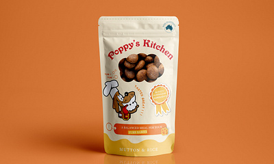 PACKAGING DESIGN FOR A DOG FOOD BRAND branding design food graphic design illustration packaging pet vector