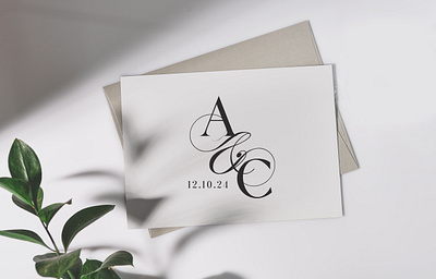 Modern Wedding Logo bespoke wedding logo custom monogram custom wedding logo design illustration logo luxury logo luxury wedding logo wedding logo wedding monogram