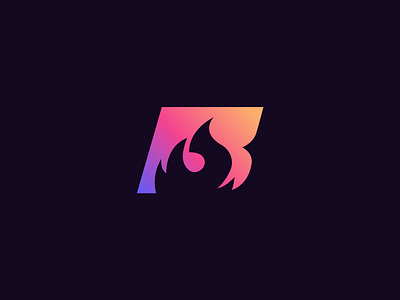B + Fire Premade Logo b logo clean logo fire logo logo logo design premade logo premade logo design