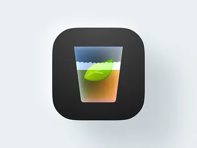 Atay ( Moroccan Tea )! app icon atay brand branding design drink figma glass icon illustration ios leaf logo macos mint mobile moroccan morocco saas tea