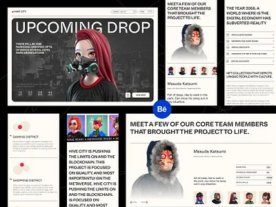 NFT Landing Page ai clean crypto crypto art design landing page minimal nft nft art tm22b ui uiux web web design web3 website