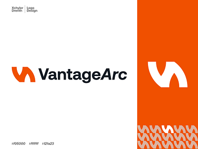 VantageArc - Logo Design app brand design branding branding design design graphic design illustration landing page layout logo logo design minimalist ui vector
