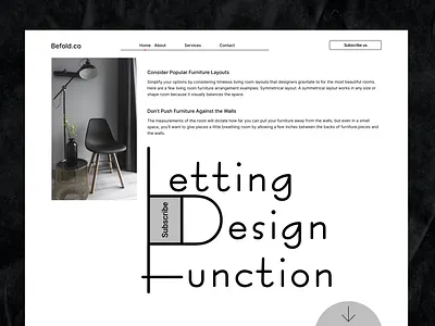 Furniture Web Interface chair decoration e commerce design ecommerce furniture furniture website design interior landing page online store sofa store ui uiux ux web web design website website design woocommerce