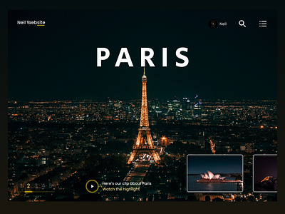 Paris Web Design app appdesign branding design illustration landing page logo paris ui uidesign uiux ux uxdesign uxui web web design website website design