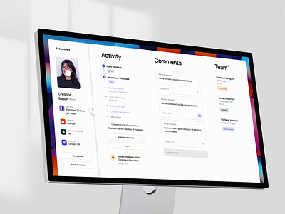 QFinds — Hiring platform app chat concept dashboard design desktop inteface profile service ui ux