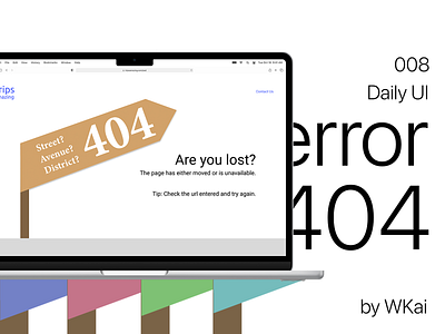 Daily UI :: 008. Error 404. 008 404 dailyui design ui web