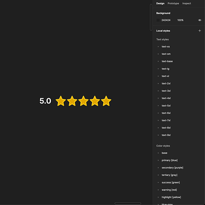 Reengineering the rating component in Figma auto layout components design design elements design system figma interface rating stars switch ui ui kit ux
