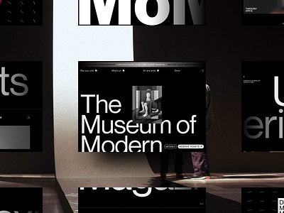 MoMA Redesign Concept art artist artmuseum collection dark design exhibition gallery magazine minimal minimalist modern museum store typography ui ux