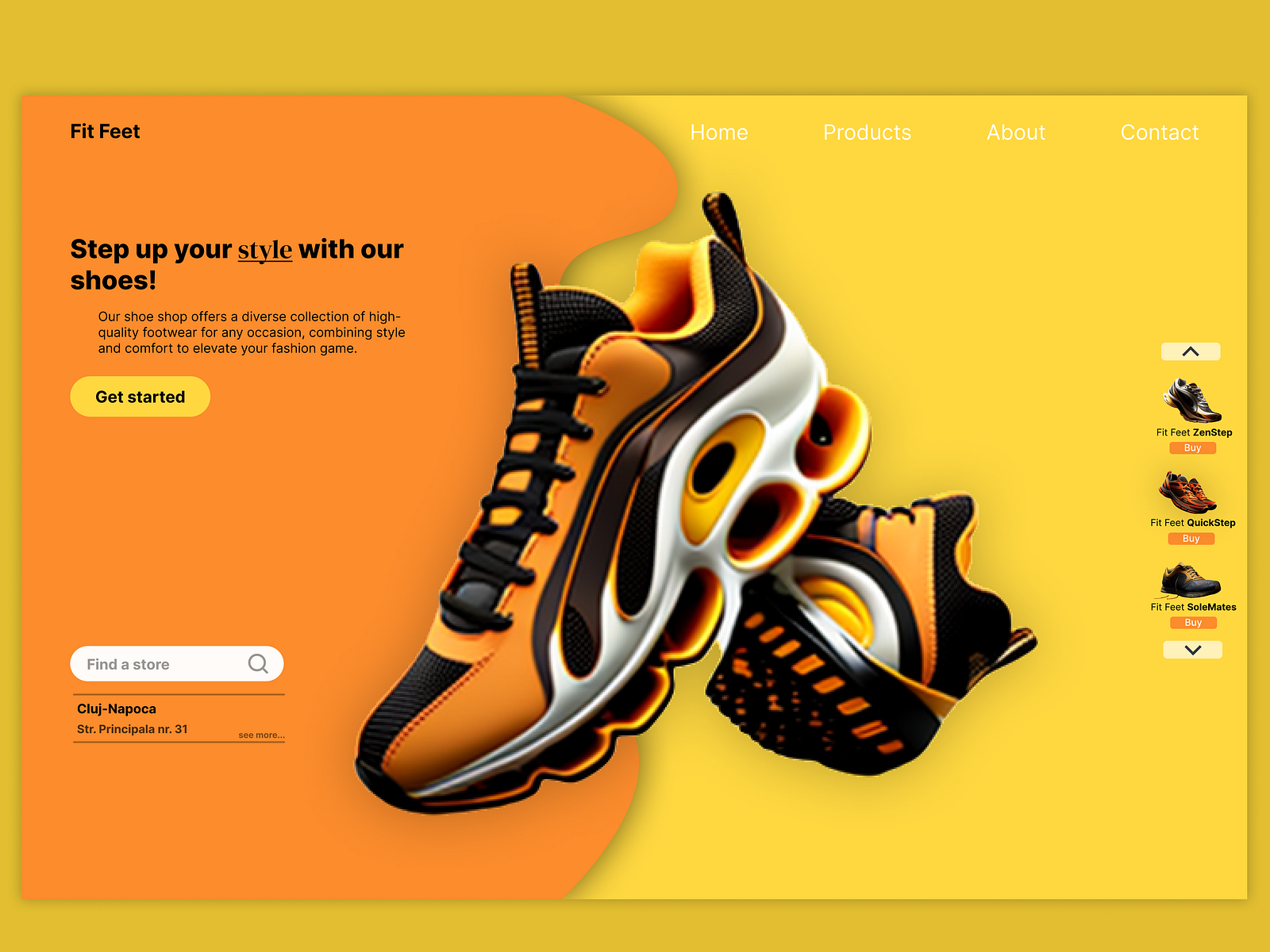 fitfeet-shoe-shop-web-design-by-gliga-adrian-mircea-on-dribbble