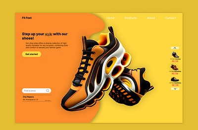 FitFeet Shoe Shop Web Design👟🛍️ clean dailyui design minimal ui ux web web design website