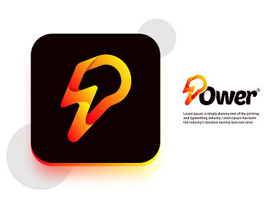 Power app logo design brand design brand identity branding design flat design graphic design illustration logo