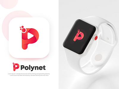 Polynet app logo design brand design brand identity branding design flat design graphic design illustration logo