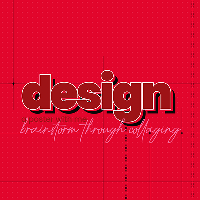 Design a Poster With Me brainstorm color scheme design digital art graphic design ideas illustration moodboard poster design typography ui