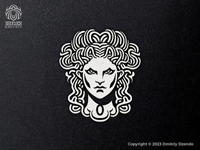 Medusa Gorgon logo branding evil woman greek mythology legend logo medusa gorgon