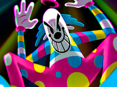 Mr. Mime anime bad cartoon network clown colors design illustration powerpuff girls series smile villain
