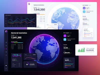 Orion UI kit – data visualization and charts templates for Figma 3d animation big data chart charts coin crypto dashboard dataviz design desktop dev global hex infographic it planet statistic template ui