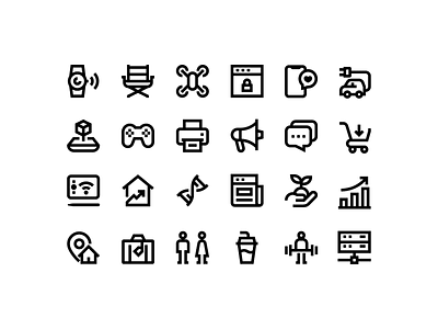 Bold line icons design figma icon icons library line logo minimal outline stroke svg ui ux vector web icons