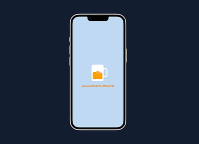 Splash screen Animation - beer App branding figma illustration mobile