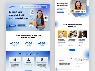 Healthcare Landing Page branding graphic design healthcare ui ui user interface