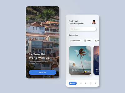 Travel Mobile App Ui designs app branding design graphic design icon illustration logo typography ui