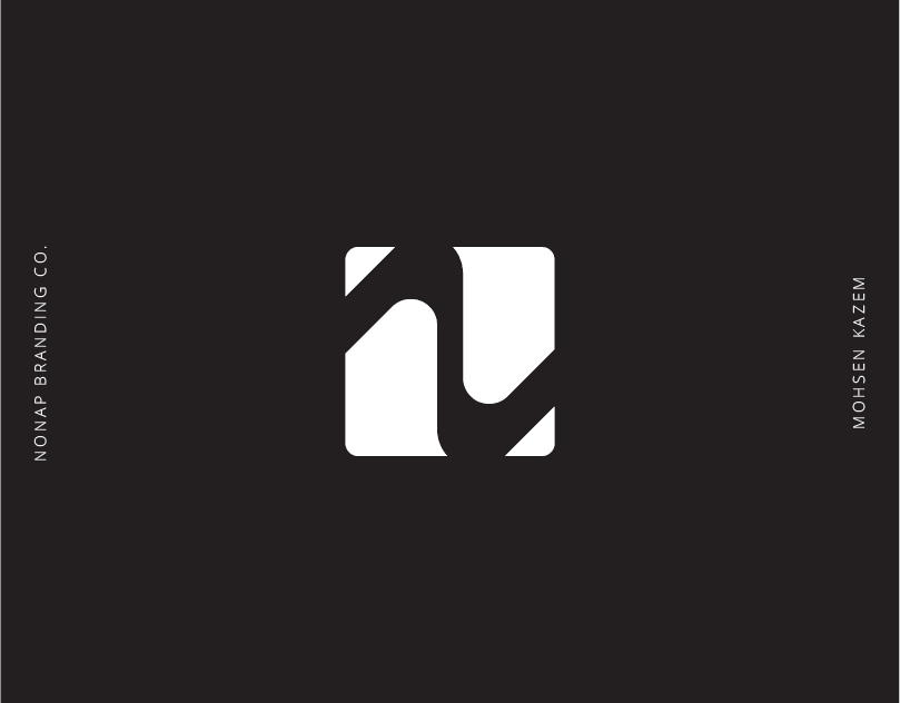 NONAP Co. black white branding company dark design identity identity design logo logo design minimal logo mohsen kazem