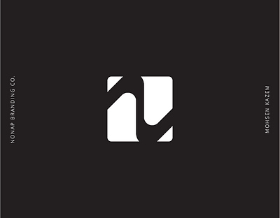 NONAP Co. black white branding company dark design identity identity design logo logo design minimal logo mohsen kazem