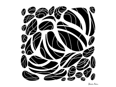 Sea Pebbles abstract abstraction blackandwhite book cover book illustration cover art design doodle doodling illustration ink inking inktober lineart pattern pebbles pebbles art sea pebbles simple art