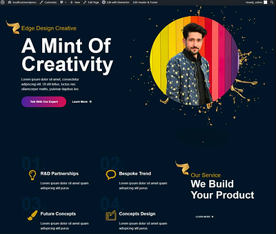 Portfolio Design css design html protfalio website wordpress